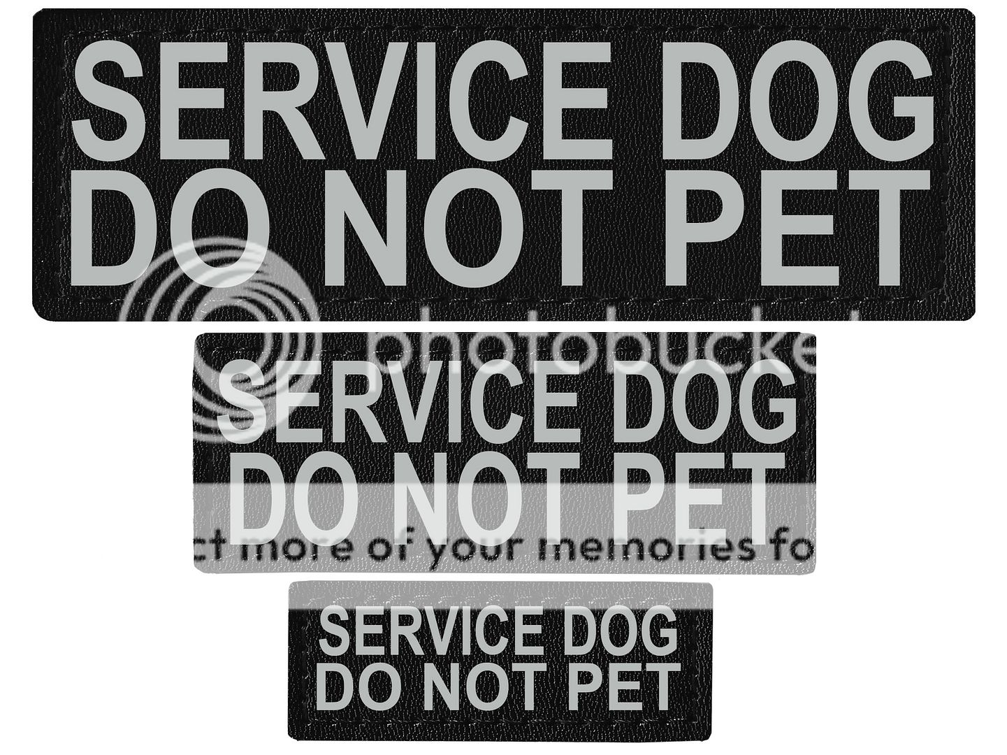 SERVICE DOG DO NOT PET Patch Reflective Label Tag for Dog Harness